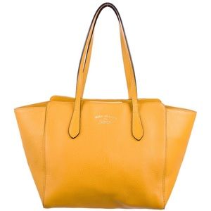 Gucci Swing Leather Tote Bag